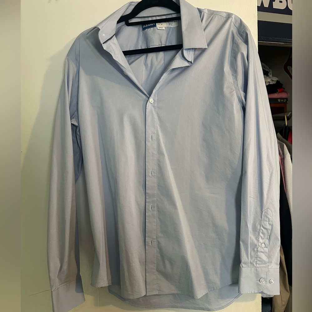 Old Navy Men's Sky Blue Dress Shirt
